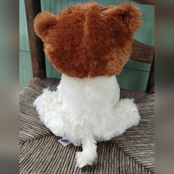 Bobo Sitting Dog FIESTA Cream Tan 10 " PLUSH Stuffed PUPPY DOG Animal SOFT - Picture 4 of 11